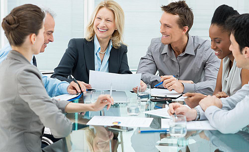 group pf people in an office